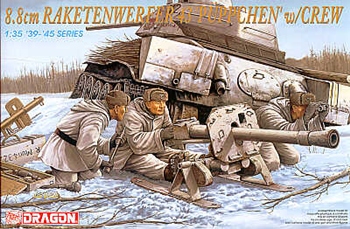 8,8cm Raketenwerfer 43 puppchen w/crew. Personajes escala 1/35.