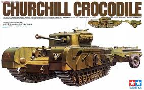 Churchill Crocodile British Flamethrower tank, escala 1/35.