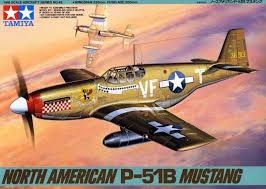 North American P-51B Mustang. Kit de plástico escala 1/48.