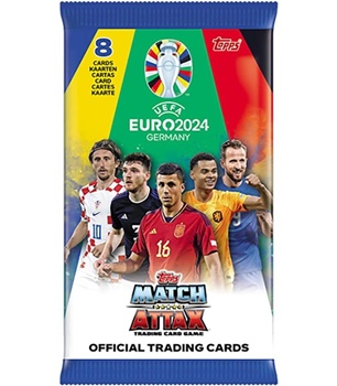 Sobre de cartas Match Attax Eurocopa 2024.
