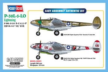 P-38 L-5-LO Lightning, escala 1/48.