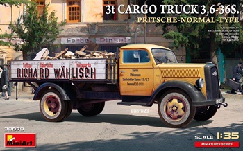 3t cargo truck 3.6-36s Pritsche Normal type, escala 1/35.