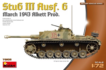 StuG III Ausf. G Mar 1943 Alkett Prod. Escala 1/72.