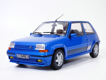 Renault 5GT Turbo MK2 color azul 1989.