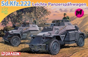 Sd. Kfz. 222. Kit d eplástico escala 1/72.