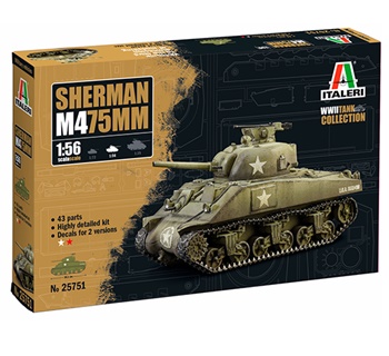 Sherman M4 75MM, kit escala 1/56.