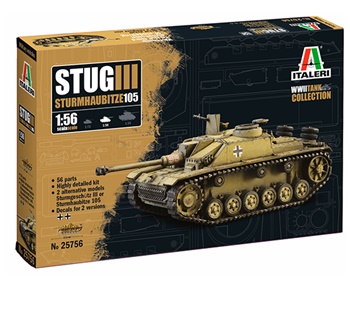 STUG III Sturmhaubitze 105, escala 1/56.