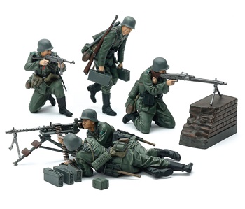 German machine gun team MID-WWII.