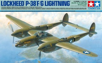 Lockheed P-38 F/G Lightning. Kit de plástico escala 1/48.