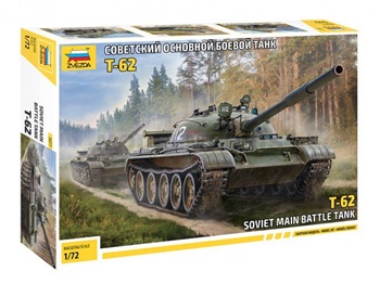 Soviel main battle tank T-62, escala 1/72.