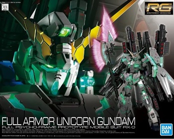 FULL ARMOR UNICORN GUNDAM Psycho-frame prototype mobile suit RX-0 RG 1