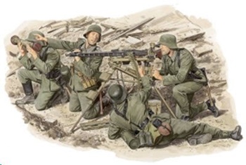 German MG42 HEAVY MACHINE GUN TEAM, escala 1/35.