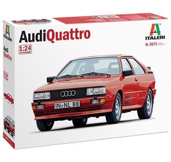 Audi Quattro, kit de plástico escala 1/24.