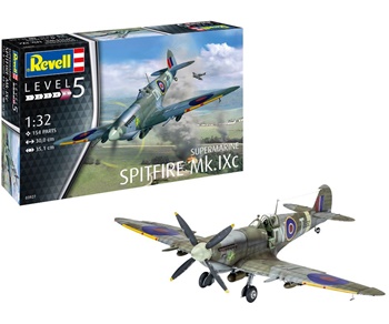 Spitfire Supermarine Mk. IXc, kit plástico escala 1/32.