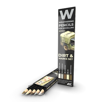 Set de Weathering Pencils para efectos de suciedad.