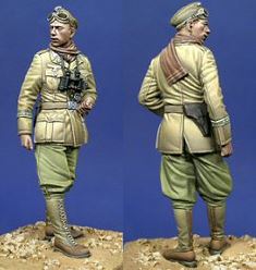 DAK Panzer Officer, 1 figura, 2 cabezas.