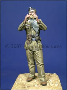 DAK Panzer NCO, 1 figura, 2 cabezas.