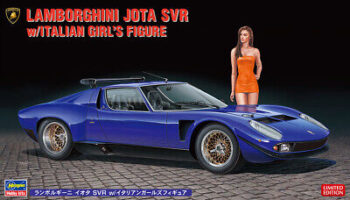 Lamborghini JOTA SVR con figura de chica.