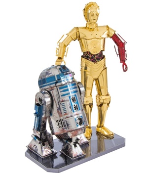 Metal Earth: R2-D2 y C-3PO.