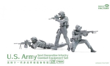 Soldados infantería US army con equipamento ultramoderno.