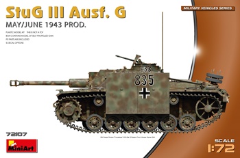 StuG III Ausf. F may/june 1943 prod., escala 1/72.