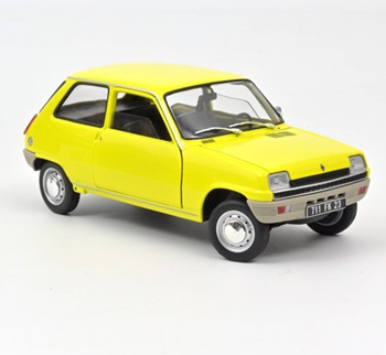 Renault 5 1974 color amarillo.