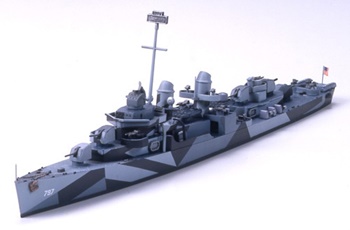 U.S. NAVY FLETCHER CLASS DESTROYER DD-797 CUSHING, escala 1/700.