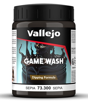 GAME WASH Color Sepia, 200ml.