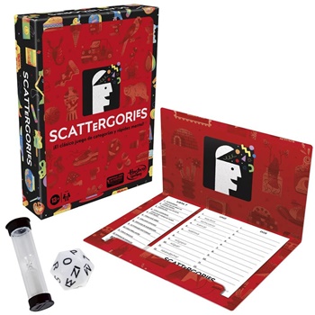 SCATTERGORIES, juego de rápidez mental.