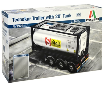 Tecnokar Trailer with 20 tank, escala 1/24.