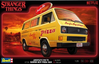 STRANGER THINGS Argyle s VW T3 Surfer boy pizza van.