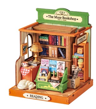 Miniature House: The Muse Bookshop.