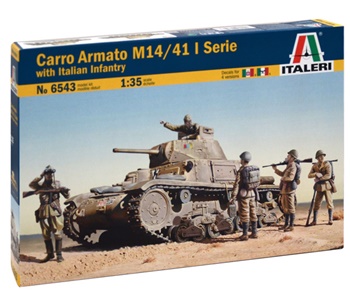 Carro armato M14/41I Serie, escala 1/35.