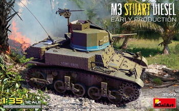 M3 Stuart Diesel early production.