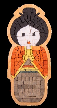 Mosaic muñeca japonesa