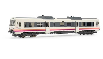 Automotor Diesel RENFE 9-596-006-7 Tamagotchi color blanco, época V-VI