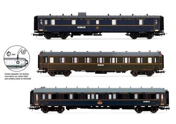 Set de 3 coches Sud-Expreso CIWL, época III-IV.