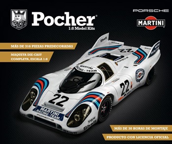 Porsche 917KH de Pocher Ganador de Le Mans 1971, decoración MARTINI.