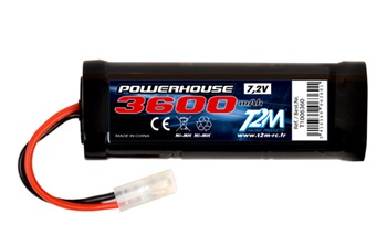 Bateria 7.2V-3600mAh.