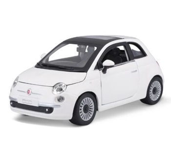 Fiat 500 2007 color blanco.