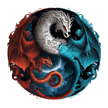 Dragons Yin Yang.