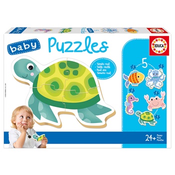 Baby puzzle animales acuáticos.