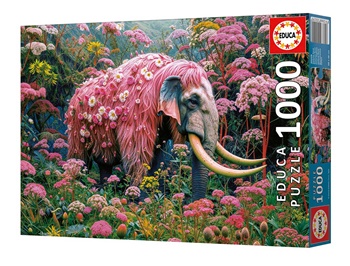 Elefante floral, 1000 piezas.