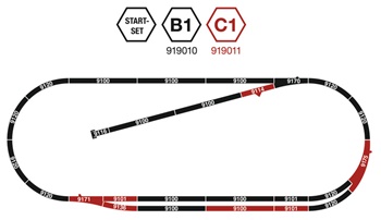 Set de vias C1.