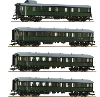 Set de cuatro coches de pasajeros para el tren expreso de la Deutsche