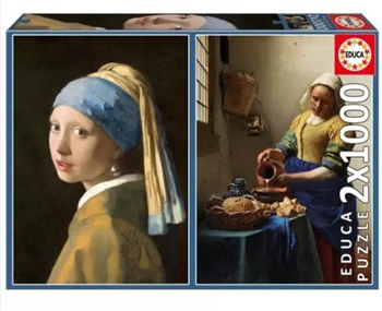 Vermeer: La joven de la perla + La lechera.