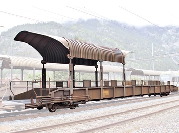 Vagón transporte de coches BLS, Sdt., época VI.