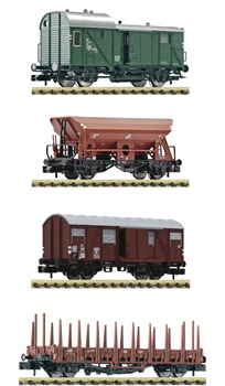 Set de cuatro vagones de mercancías de los Ferrocarriles Federales Ale