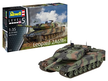 Leopard 2A6M+, escala 1/35.