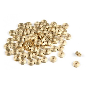 Poleas latón 2.5mm, 5 unidades.